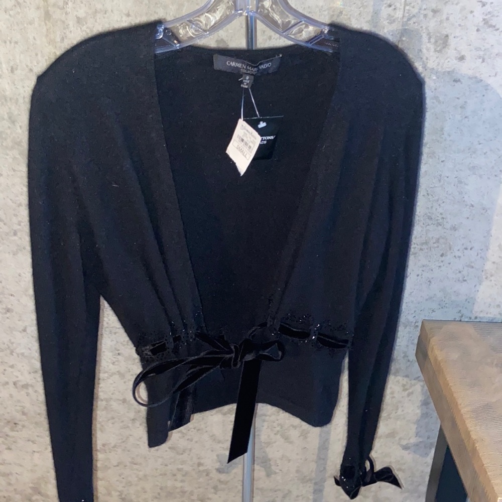 Carmen Marc Valvo collection sweater. Size small. NWT